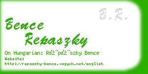 bence repaszky business card